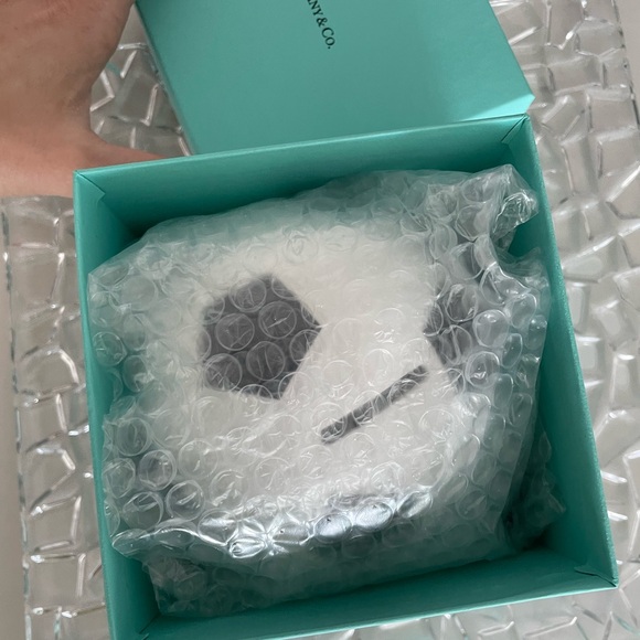 RARE Tiffany & Co. Soccer Ball Piggy Bank Saving Money Coins Made In Ireland - Picture 5 of 10